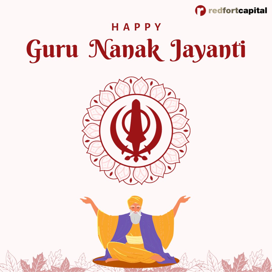 redfortcapital's tweet photo. Red Fort Capital wishes you a blessed and prosperous day!
#redfortcapital #gurunanakjayanti #businessloans #msmeloans #quickbusinessloan https://t.co/28gulLArEc