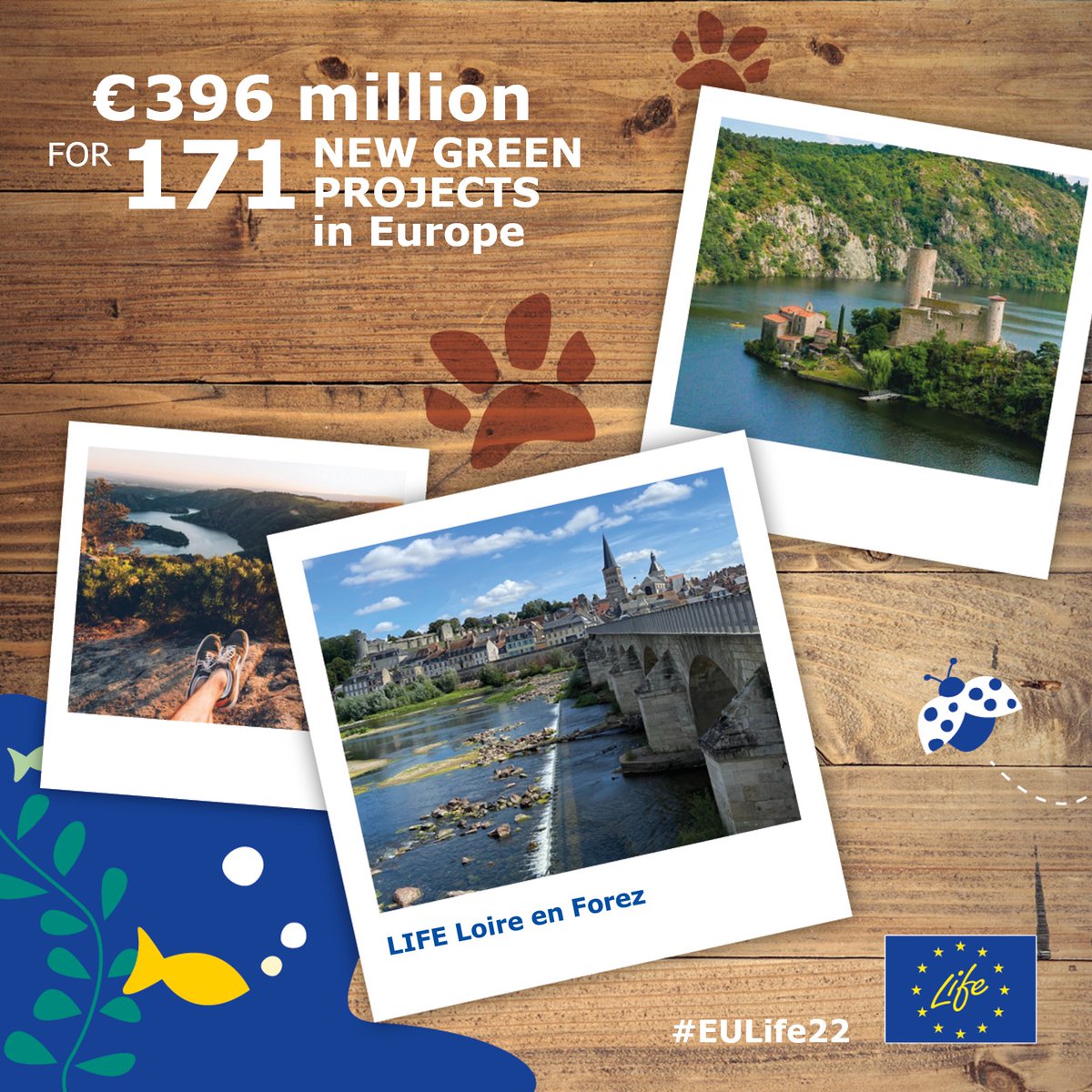 Restoring the Loire river with #EULife22 project LIFE Loire en Forez!🏞️ By protecting #Natura2000 sites in the region, this new #LIFEProject will make a difference for #EUBiodiversity in France 🇫🇷 👉europa.eu/!w4kXy4