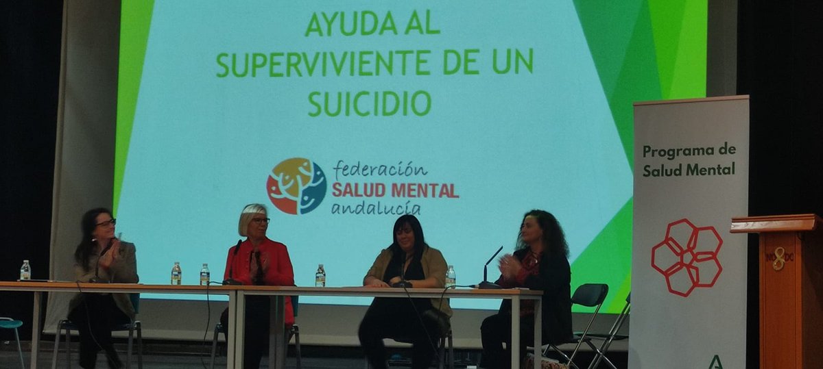 El 22 de noviembre participando en la Mesa de Asociaciones involucradas en la atención a personas en duelo por suicidio, por el Día Internacional del Superviviente del Suicidio que organizó la Dirección General de Atención Sociosanitaria, Salud Mental y Adicciones.