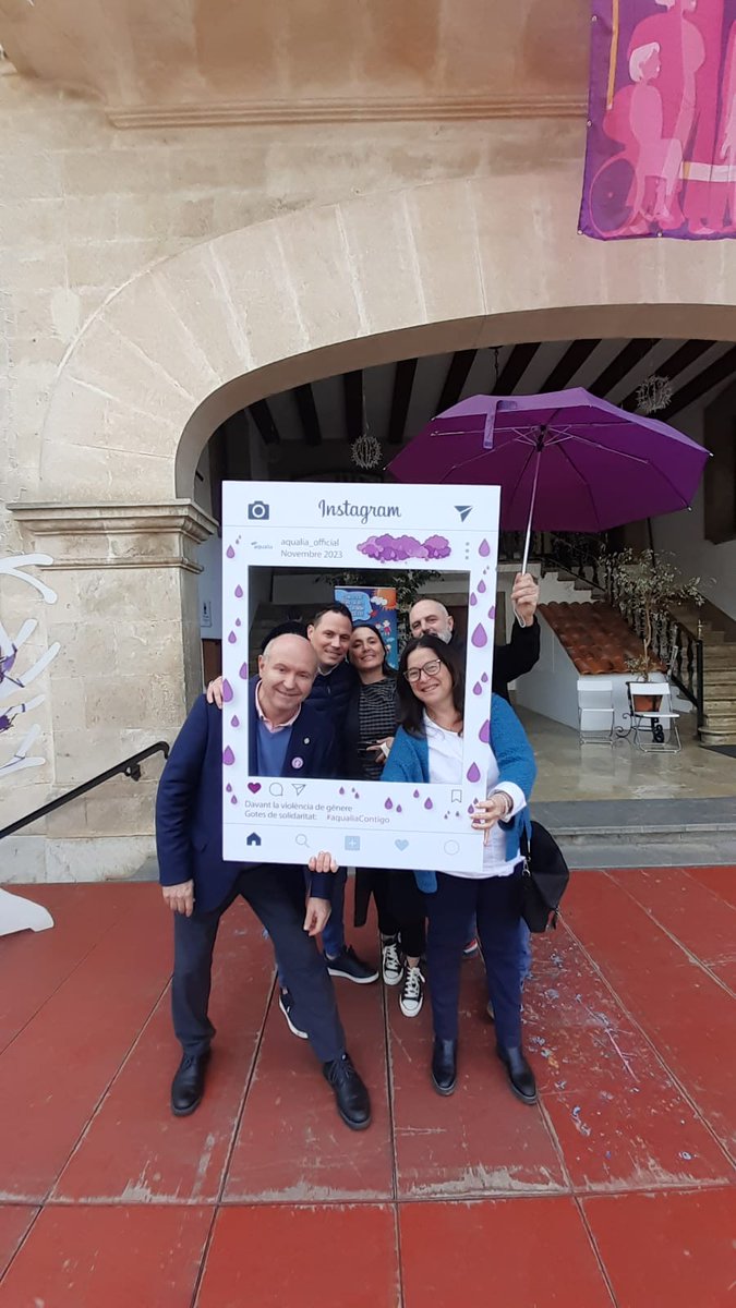 aqualia's tweet photo. Estas GRACIAS💜van para #Ibiza, #CaravacadelaCruz y #Soller por su participación👏en la última campaña de #Aqualia contra la #ViolenciaDeGenero 
#GotasdeSolidaridad
#aqualiacontigo https://t.co/FPcImXbwz7