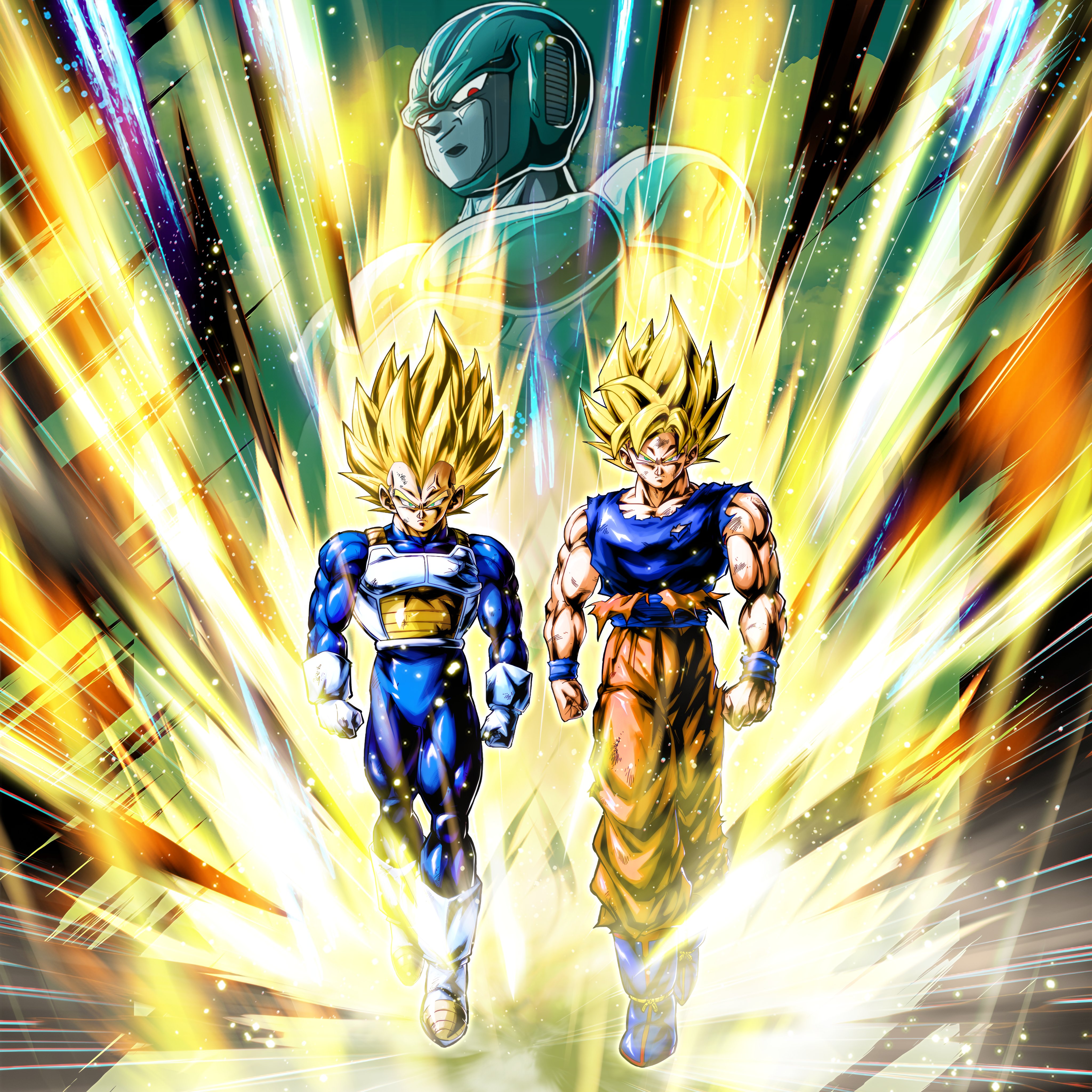 LL Super Saiyan God SS Evolved Vegeta & Super Saiyan God SS