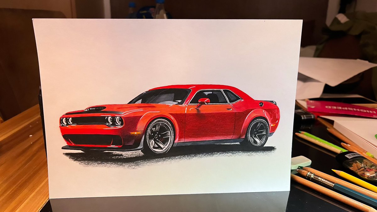 My first car Draw Art 
#art #drawcars #carsketch #drawart #car #cars #DodgeChallenger #dodge 
I do commisions !!