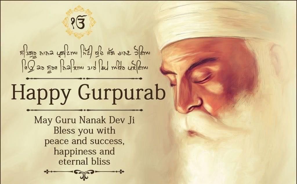 Congratulations to everyone on the Gurpurb (day of birth) of Dhan Dhan Sri Guru Nanak Dev Ji Maharaj, the founder of Faith and first Sikh Guru 🙏🏽