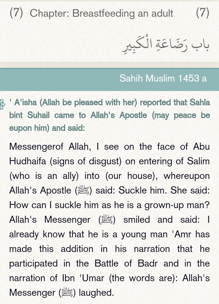 Finding_Ali's tweet photo. Meanwhile the scientific miracles found in muslim:

*A sunni woman can breastfeed a random grown up man and he will become her son* https://t.co/ePOXoa5P8L