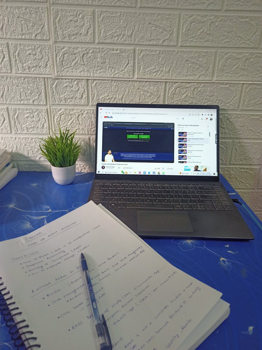 soniyadotp's tweet photo. Day1
I just feel blessed as i've learnt Js through @Hiteshdotcom's #chaiaurjavascript series, &amp; it's been an incredible experience! Planning to complete the React series in 30 days. A huge thank you to Hitesh for delivering such commendable content. #100daysofcode  #30DaysOfReact https://t.co/YhtymtUe2T
