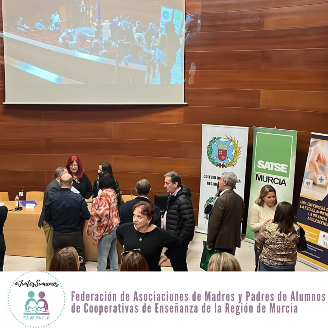 FampaceMurcia's tweet photo. #FAMPACE acudió a las II Jornadas de Enfermería Escolar de la Región de Murcia que tuvieron lugar el pasado viernes en el edificio del Moneo.
➡️Organizadas @Sindicato_SATSE, Plataforma De Enfermería Escolar De Murcia y @coemur
#JuntosSumamos https://t.co/hr3ekjYHLh