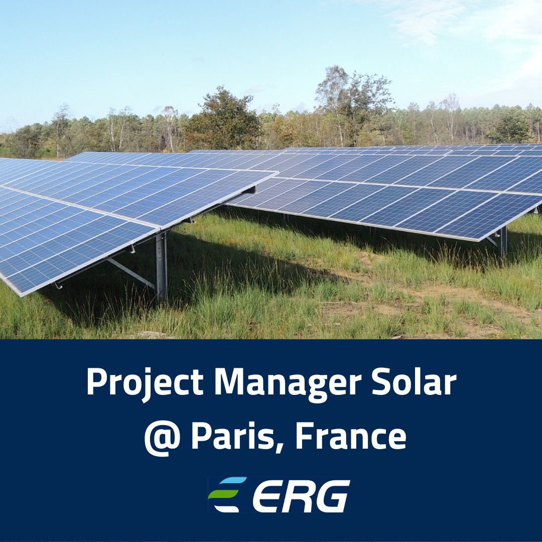 .<a href="/ERG_France/">ERG France</a> recrute Project Manager Solar📍Paris 🇫🇷, France 💼 Travaille avec nous !➡️ urly.it/3yqc-
#offredemploi #recrutement #job #emploi #recherchedemploi