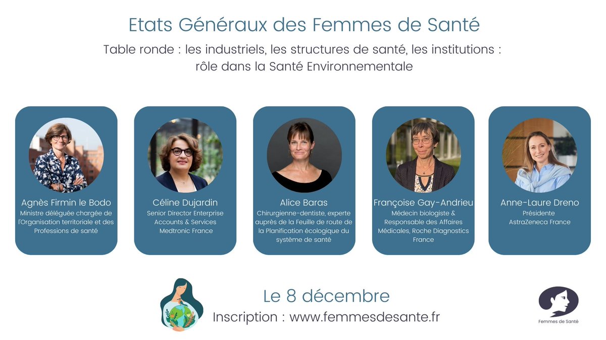 Etats Généraux du collectif #femmesdesante sur la Santé Environnementale : table ronde les industriels, les structures de santé, les institutions :
rôle dans la #santéenvironnementale.

📅 Le 08-12
📍A paris ou en visioconférence

Inscription 👉 lnkd.in/enuvgH-x
