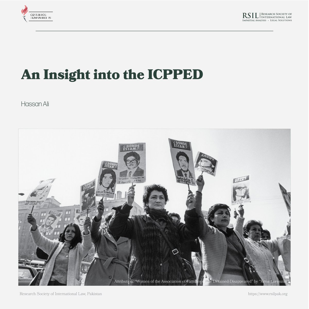 rsilpak's tweet photo. Writing for the #CHRBlog, @hassann_ali17 analyses the history, application and shortcomings of the International Convention for the Protection of All Persons from Enforced Disappearance (ICPPED)

Read here: https://t.co/vm5ih0To01 https://t.co/R8x9RhjNur