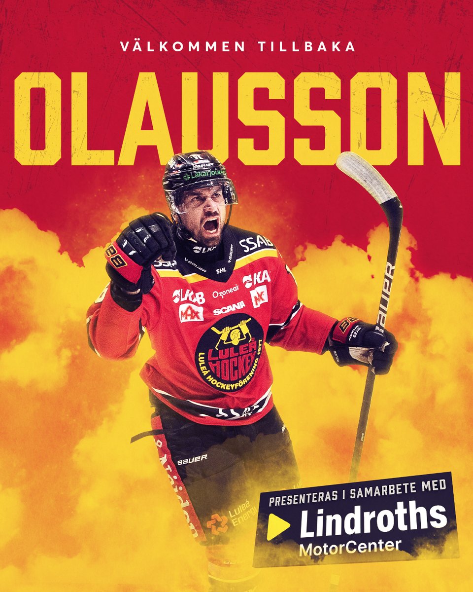 LuleaHockey's tweet photo. Då välkomnar vi Niklas Olausson tillbaka till Vårat Gäng igen!
https://t.co/Py8EAVfKTM https://t.co/dlXkUtv4yM