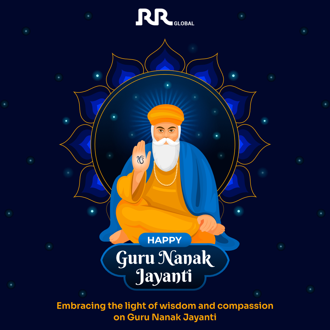 RRGlobalIIndia's tweet photo. Wishing everyone a serene and blessed Guru Nanak Jayanti from all of us at RR Global.

May his teachings of honesty, equality, and compassion light our way.

#RRKabel #GuruNanakJayanti #PathOfWisdom https://t.co/Ur3syQ3zVI