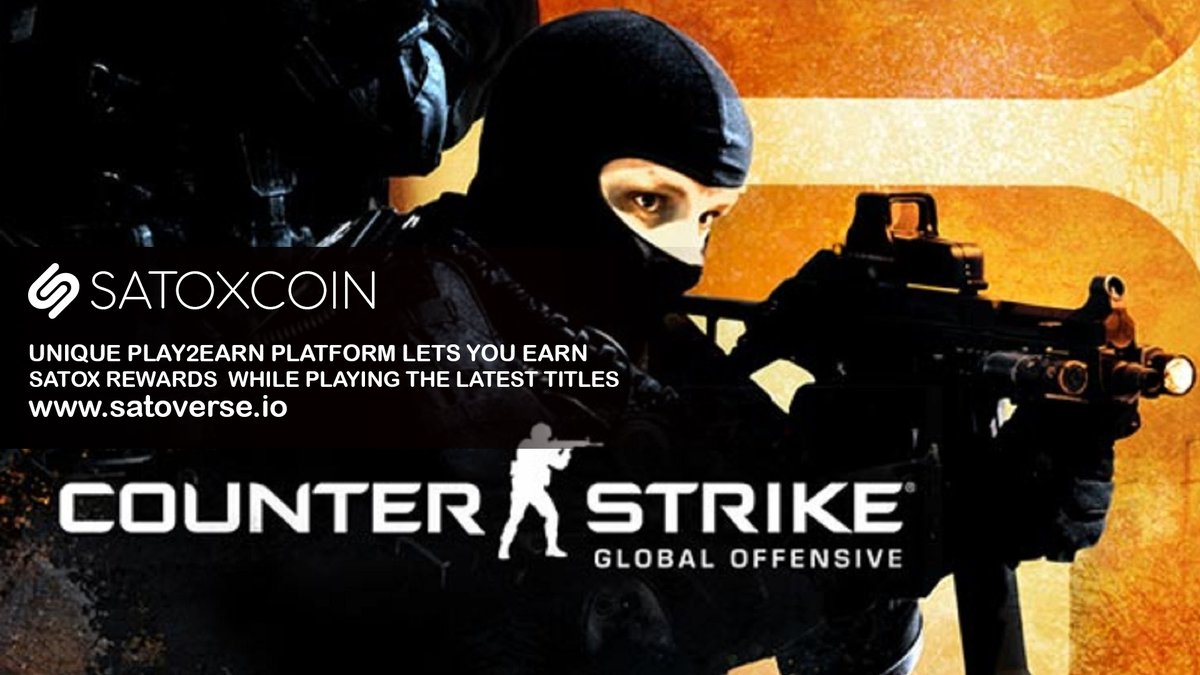 Satoverse_io's tweet photo. Play CounterStrike Global Offensive #EARN
#Rewards in $SATOX 🚀
🔥SATOXCOIN - Play2Earn on #STEAM #SteamDeck https://t.co/Q15N0b7N8N
$satox #satox #satoxcoin #p2e #p2egames #CSGO #CounterStrike #counterstrikego https://t.co/OcBKLDAylV