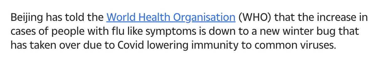 ContainmentNu's tweet photo. ❗China meldt aan @who dat Covid immuniteit aantast, dat mensen nu gevoeliger zijn voor andere ziekteverwekkers. Dit was al meteen bekend in de wetenschap in 2020 maar stellig ontkend door overheden. https://t.co/CDF8Xk2WUq