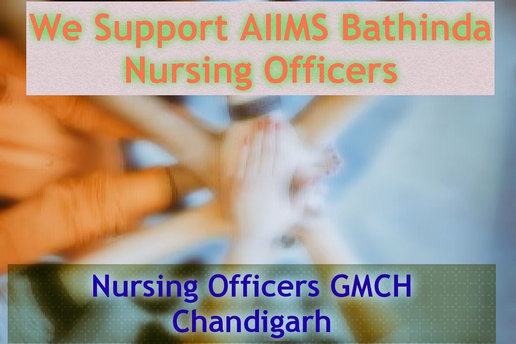 GmchNwa's tweet photo. Injustice, discrimination &amp; mental harassment by Administration of AIIMS Bathinda. The Nursing Officer of institute appeal to GOI for their rights 🙏🏻 
@MoHFW_INDIA @mansukhmandviya 
@UNCPunjab
@harish_kajla 
@OfficeofARM
@HarsimratBadal_
@GmchNwa
#JusticeForAiimsBtiNurses https://t.co/k2fKqZKcTM