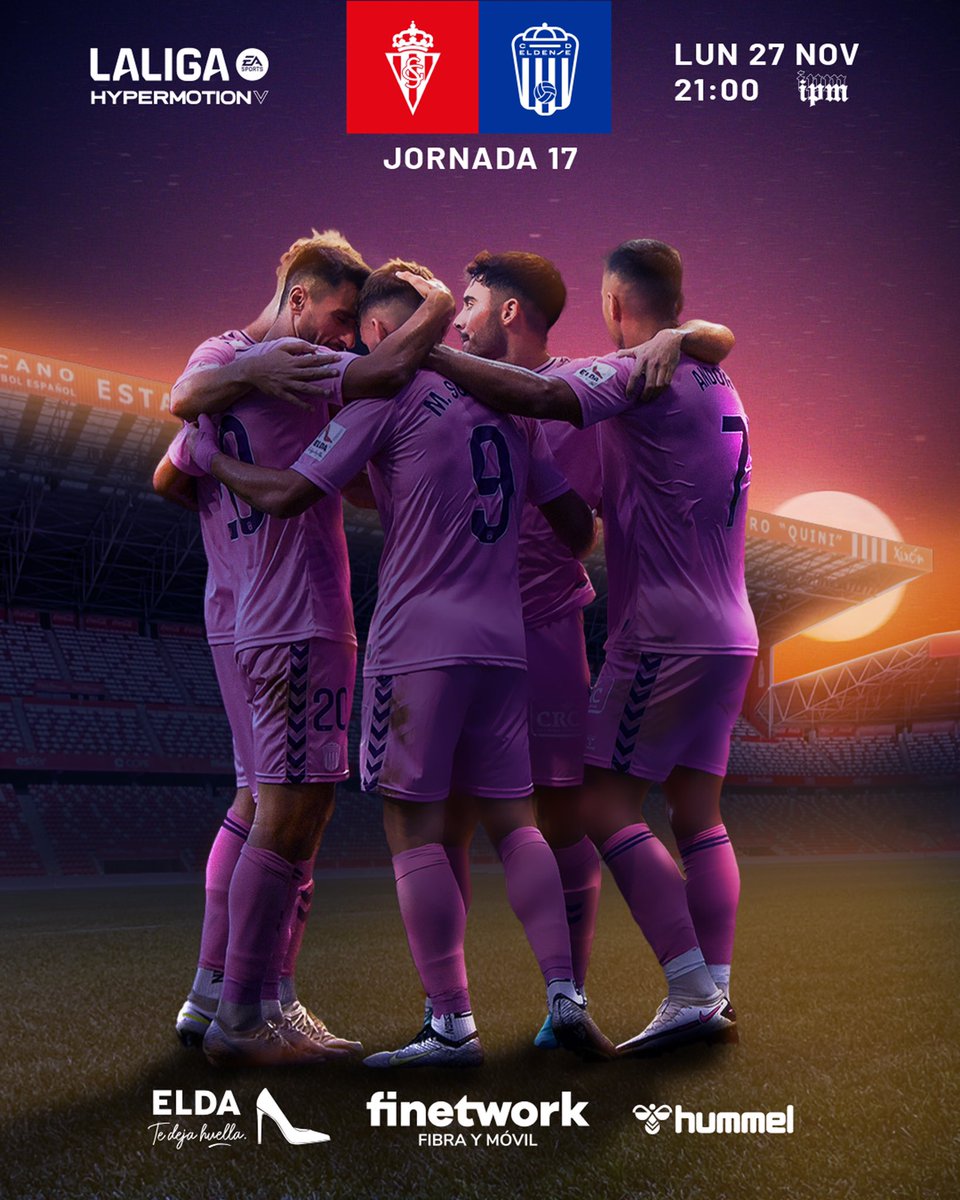 CD_Eldense's tweet photo. 🔥 𝑴𝑨𝑻𝑪𝑯𝑫𝑨𝒀 🔥

🆚 @RealSporting 
🗓 Lunes, 27 de noviembre
⌚️ 21:00h.
🏟 Estadio El Molinón-Enrique Castro “Quini”
📲 #RealSportingEldense 

#AupaDeportivo #SeguimosSoñando https://t.co/WT6wuhDPgs