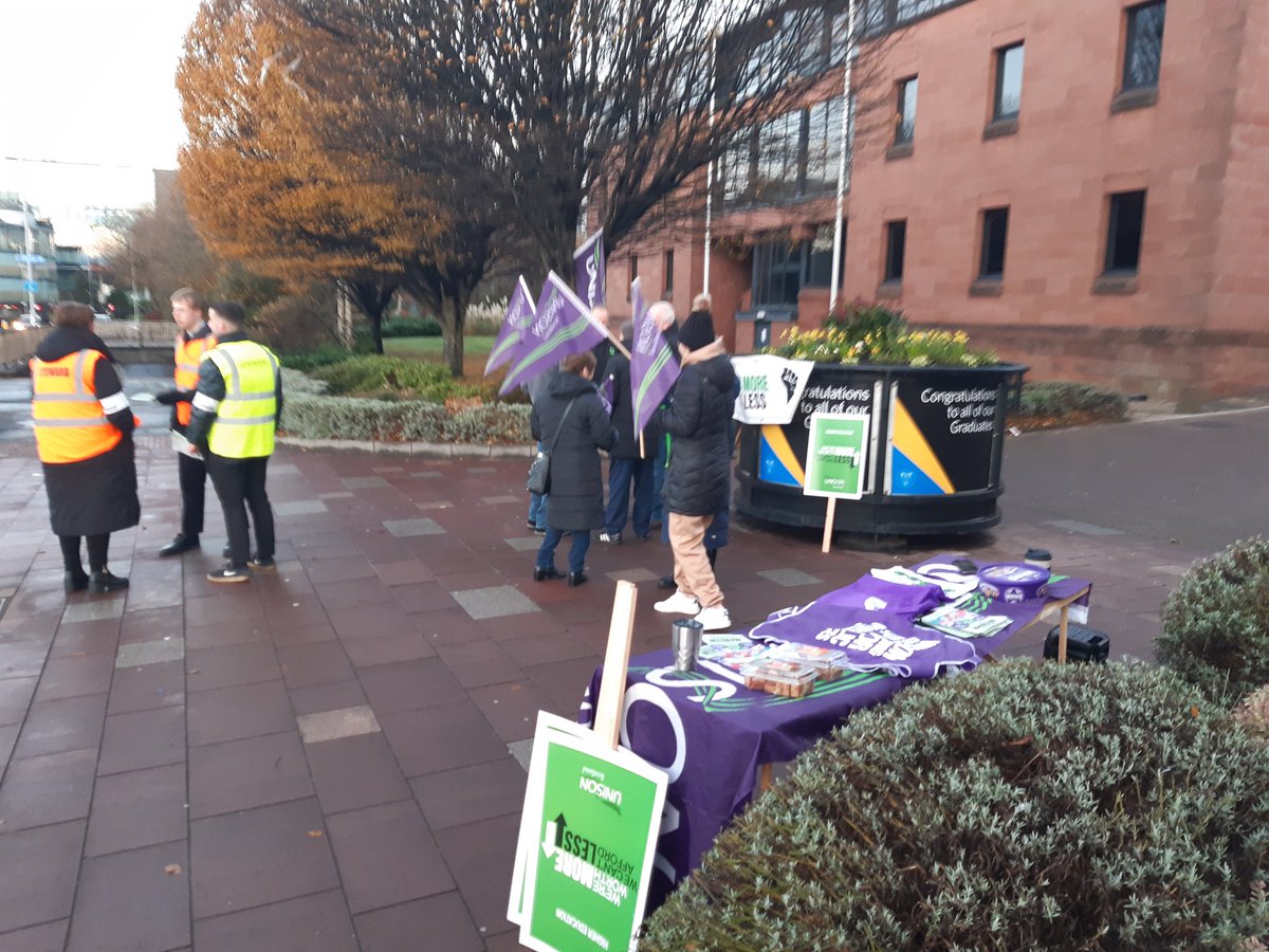 UNISON Scotland Higher Education (@unison_scot_he) on Twitter photo Starting strong this morning at UNISON GCU. Strike action is happening 4 days this week, still fighting for #fairpay
<a href="/unisonscot/">UNISON Scotland</a> Starting strong this morning at UNISON GCU. Strike action is happening 4 days this week, still fighting for #fairpay
<a href="/unisonscot/">UNISON Scotland</a>