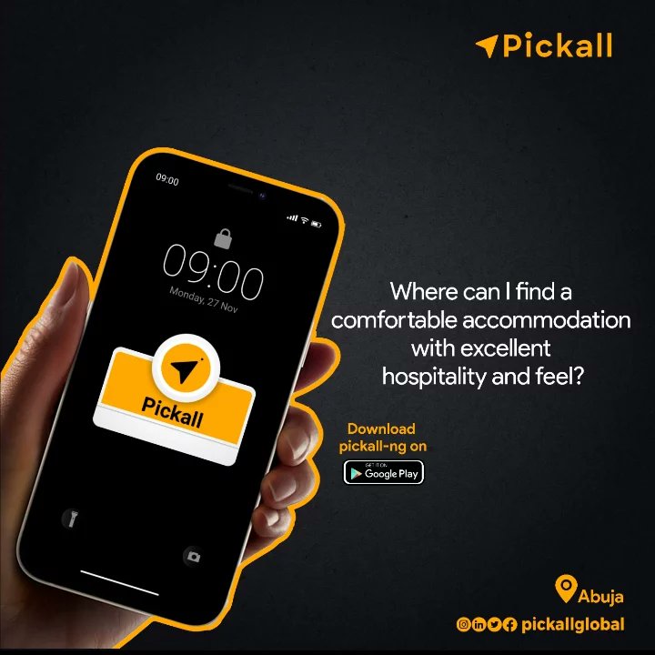 Pickallglobal's tweet photo. Just one Answer to three (3) questions : Pickall✔️
Download available on Google play store
.
.
.
#logistics #pickall #hospitality #explore https://t.co/2SmQgiwZiz