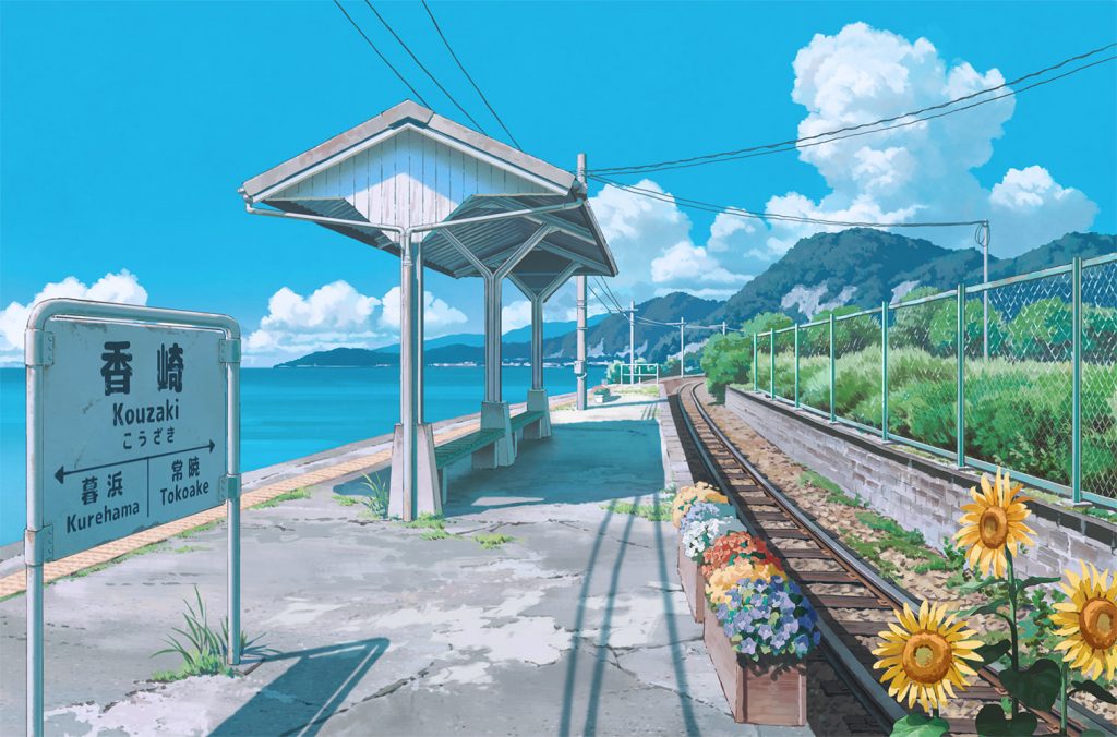 BMazerolles's tweet photo. J'ai vu hier "The Tunnel to Summer, the Exit of Goodbyes" au @forumdesimages, c'est sympathique, c'est très inspiré des films de Makoto Shinkai, mais alors par contre les intrusions permanentes des protagonistes sur une voie ferrée en service, ça donne pas le bon exemple ! https://t.co/DmAFwA0GSF