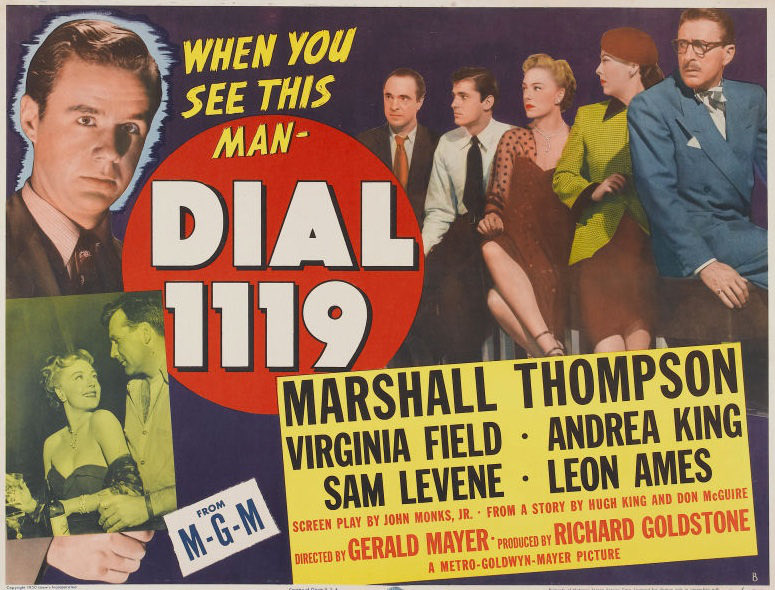 FrankMalfitano's tweet photo. FILM OF THE DAY: Tense, suspenseful 1950 #BMovie #filmnoir about escaped mental patient #MarshallThompson going after psychiatrist #SamLevene with some good (mostly cynical) supporting characters adding spice #LeonAmes #AndreaKing #VirginiaField #WilliamConrad #Noirvember #1950s https://t.co/LBBgHIbq6I