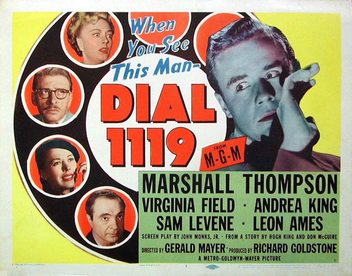 FrankMalfitano's tweet photo. FILM OF THE DAY: Tense, suspenseful 1950 #BMovie #filmnoir about escaped mental patient #MarshallThompson going after psychiatrist #SamLevene with some good (mostly cynical) supporting characters adding spice #LeonAmes #AndreaKing #VirginiaField #WilliamConrad #Noirvember #1950s https://t.co/LBBgHIbq6I