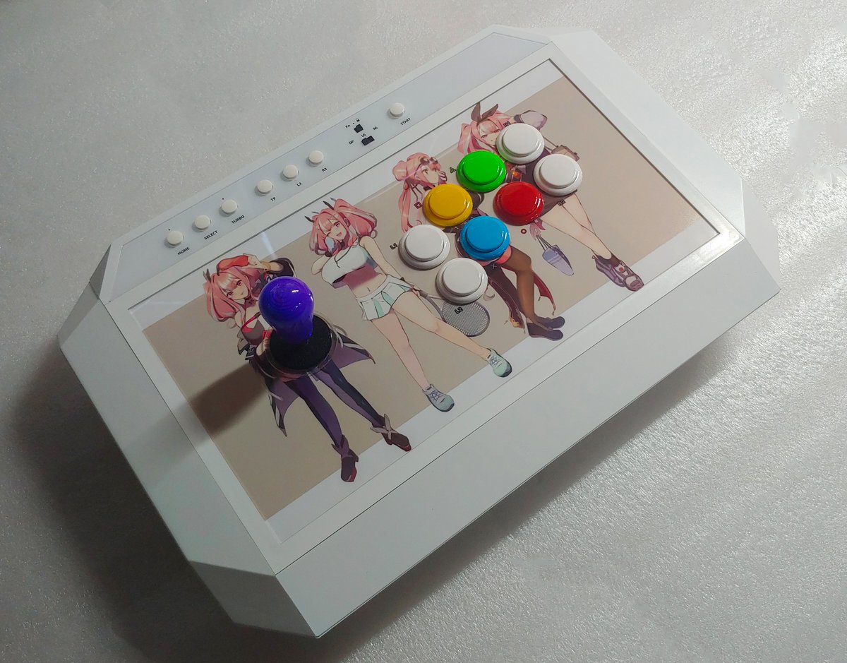 Makestick Prime -Personal Artwork -CWL-NEWHELPME Lever -Sanwa-OBSF-30 button