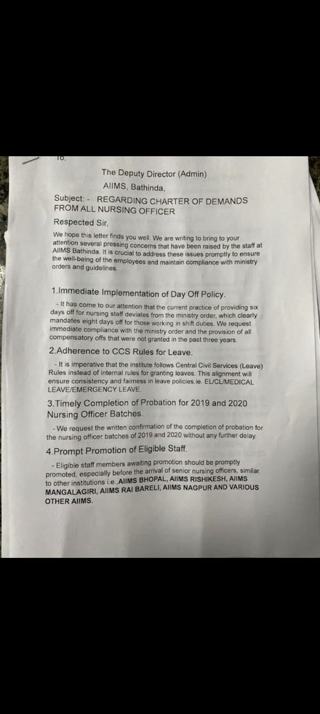 satpal_sihag's tweet photo. A victim of injustice , discrimination and mental torture by administration of AIIMS bathinda.the nursing staff of institute appeal to the GOI for their rights ๐
@officeofssbadal
@MoHFW_INDIA
@mansukhmandviya
@Bhagwantmann
#justiceForAiims
@harish_kajla
@narendramodi https://t.co/QkN9guAjjd