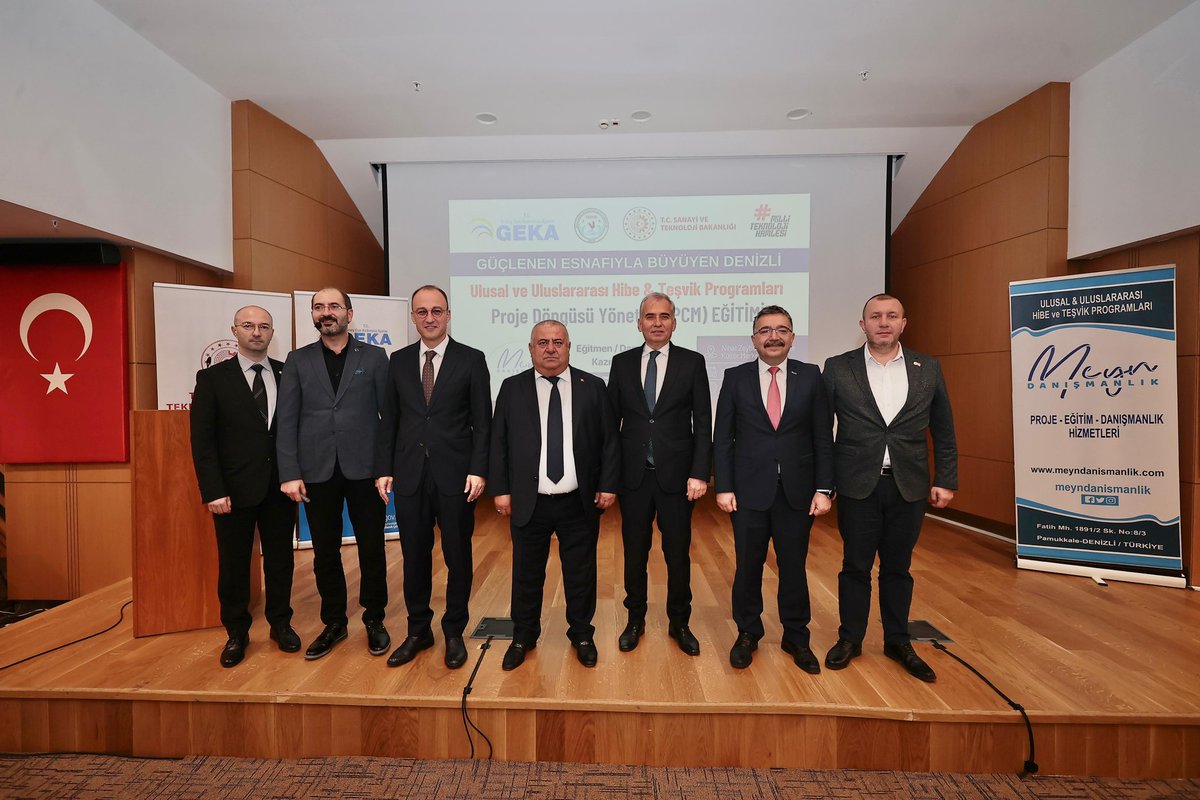 Sanayi ve Teknoloji Bakanlığımız tarafından desteklenen GEKA ve Denizli Esnaf ve Sanatkarlar Odaları Birliği işbirliğiyle gerçekleşen “Proje Yönetimi Döngüsü” eğitimine katılım sağladık.
