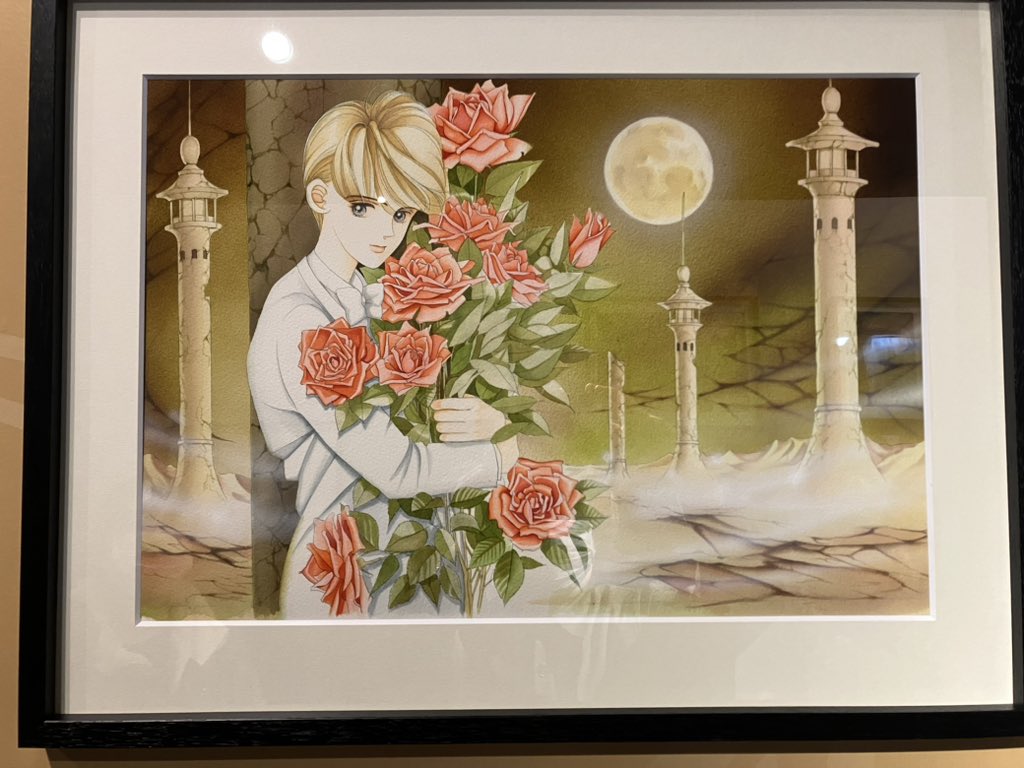 絵によっては下書きも一緒に展示されてて、それも美しくて感動(という言葉では言い表せないくらい心を揺さぶられ)‼️ 