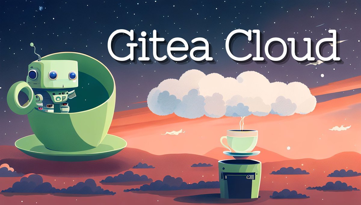 giteaio's tweet image. We are delighted to announce the release of Gitea Cloud 🍵 ☁️ 
Save time, improve productivity, and let us handle the maintenance of your code hosting and CI runners while you focus on building your next big thing.
Read our launch blog post at: blog.gitea.com/gitea-cloud