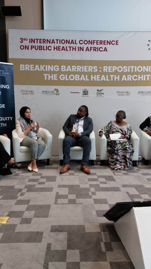 Gender transformative leadership in the workplace: breaking barriers, implementing change panel discussion by women in global health chapters #Egypt and #SouthAfrica currently taking place!