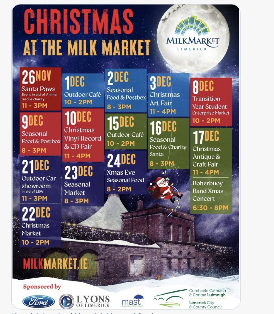 Call to see us on the 8th December in the Limerick Market to view our product. <a href="/WhizzkidsIT/">Whizzkids.ieTraining</a> <a href="/LEOLimerick/">LEO Limerick</a> @MarketsAlive