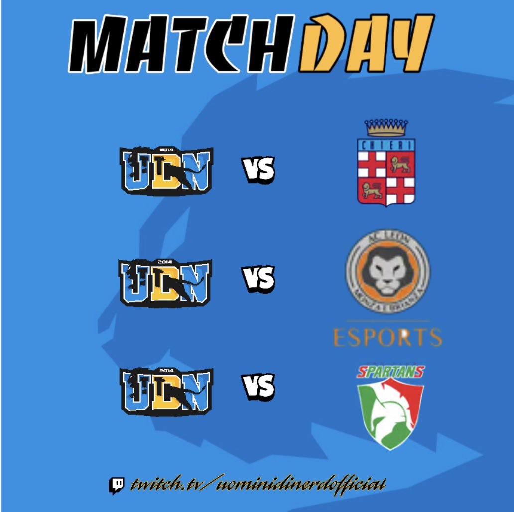 thegrowlesport's tweet photo. 📍MATCHDAY📍

🏆@FVPA_net 
📆  1️⃣0️⃣ giornata lega 🅰️
🏠🆚  #Leonesports
Ore 22.00

🏆@VPGItaly 
📆  1️⃣2️⃣ giornata lega 🅱️
🏠🆚  #spartan
Ore 22.30

🏆@VPGItaly 
📆  1️⃣1️⃣ giornata  lega 🅱️
🏠🆚  @ThetaChieri 
Ore 21.50

#ForzaUdn💛💙🖤💛 https://t.co/1EO34gBjOC