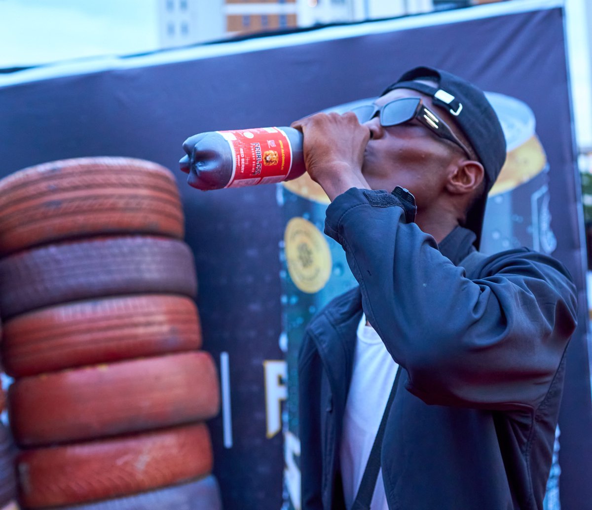 fearlessng's tweet photo. From 0 to 100 real quick! Downing Fearless Energy Drink at Tor’q 23: The Fearless Showdown to keep up with the pace.

#Torq23 #FearlessShowdown https://t.co/zDxEhpahmx
