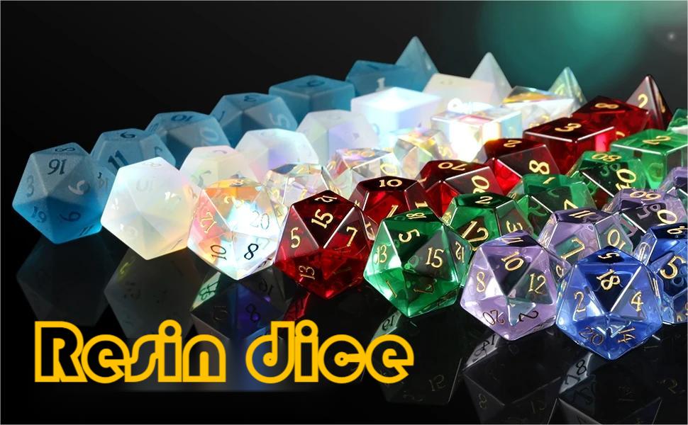 Various color resin dice sets#dice#handmadedice#dnd#ttrpg