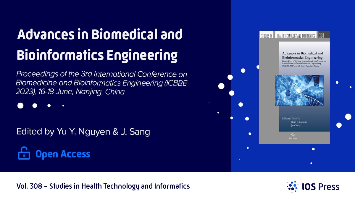 Studies_HTI's tweet photo. Check out our most recent publication! This publication by Nguyen &amp; Sang presents the proceedings of #ICBBE 2023, which took place in Nanjing, China, from June 16-18,2023. 

📖Find out more about the book at: https://t.co/gDACz8pLDa

#AATE #EFMI #Publichealth #HTI #OpenAccess https://t.co/4TaVE849s9