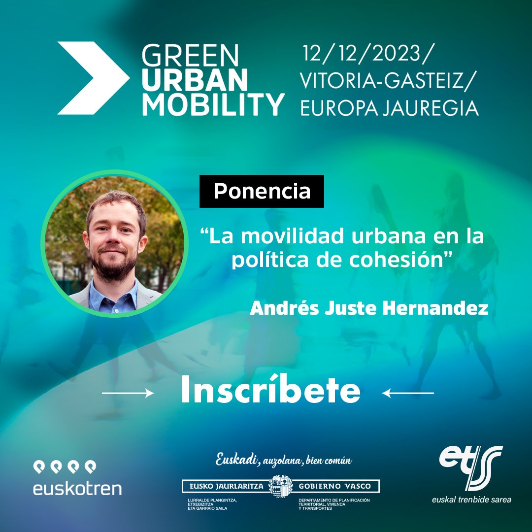 Descubre estrategias innovadoras sobre cómo la #PoliticaDeCohesion transforma nuestras ciudades en el foro #GreenUrbanMobility de la mano de #AndresJusteHernandez, responsable de #movilidadurbana.  

🗓️12 de diciembre en Vitoria-Gasteiz: greenurbanmobility.eus
