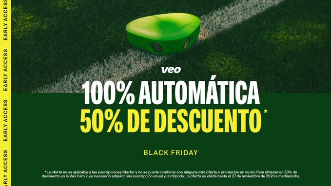 FutbolBase_PT's tweet photo. 🚨🚨🚨ÚLTIMAS 24 HORAS🚨🚨🚨

🗣️¡¡Tu #VeoCam2 100% automática al 50% de descuento!!  

🎦Grabar todos tus partidos y entrenamientos con @veotechnologies de manera automática⚽️

🔝Apúntate a la oferta aquí⬇️ 
🌐https://t.co/MGQnLAejZK https://t.co/ejDjqBUYAC