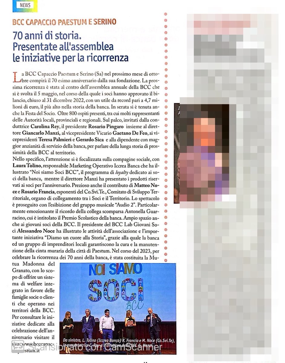BccCapaccio's tweet photo. #diconodinoi

L’Assemblea dei Soci e la Festa del Socio del nostro 70^ anniversario sono sul numero 4-5 del 2023 di 𝐶𝑟𝑒𝑑𝑖𝑡𝑜 𝐶𝑜𝑜𝑝𝑒𝑟𝑎𝑡𝑖𝑣𝑜, la Rivista delle Banche di Comunità 

#bcccapacciopaestumserino #bancadipersoneperlepersone  #70annidivicinanza https://t.co/Rl1xOFZiW3