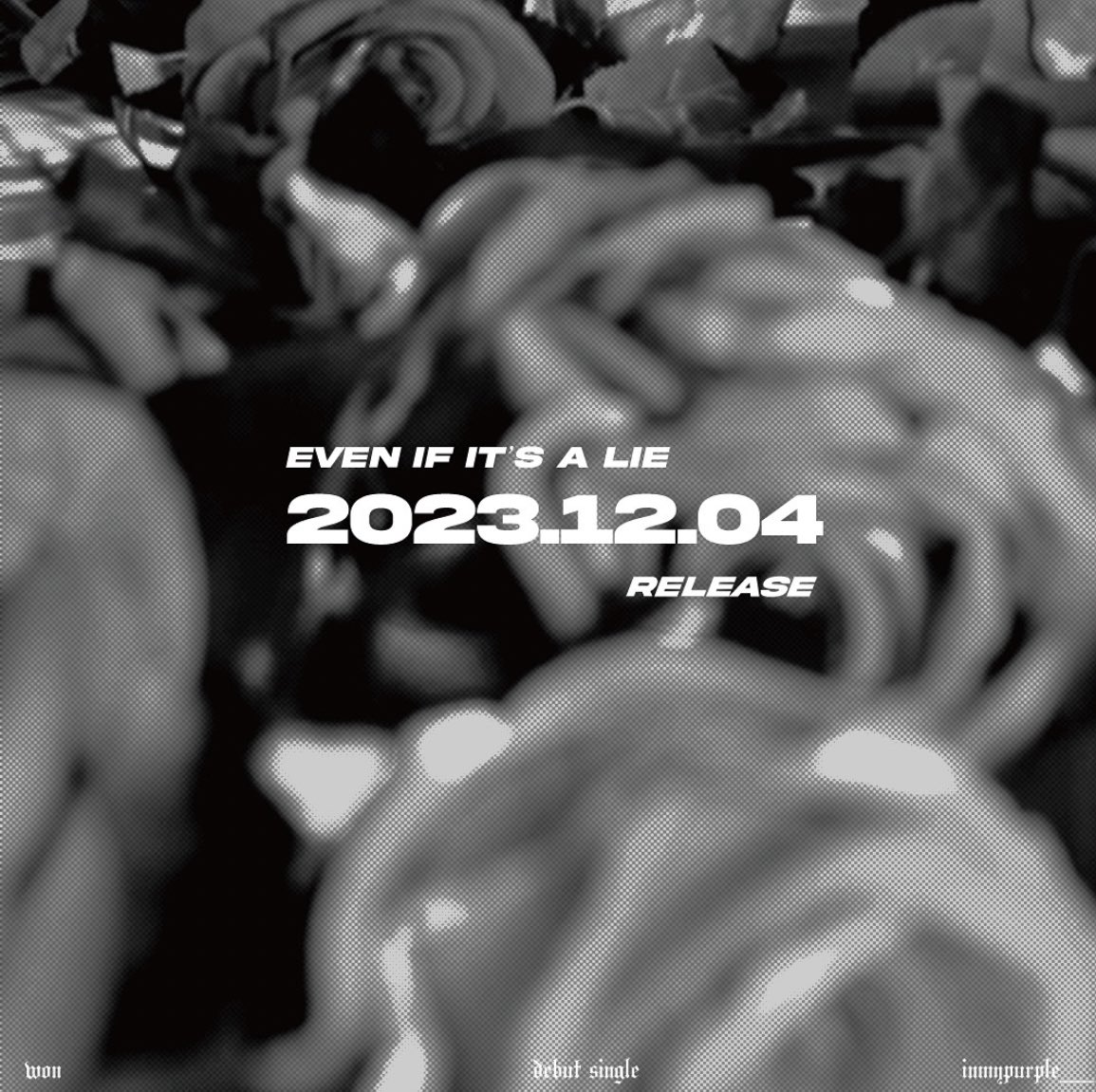 seokwoning's tweet photo. Even it’s a lie will release on 4 dec! 

That debut single 🥺🤧🤧 so proud with you wonie https://t.co/SB2imc99Qb