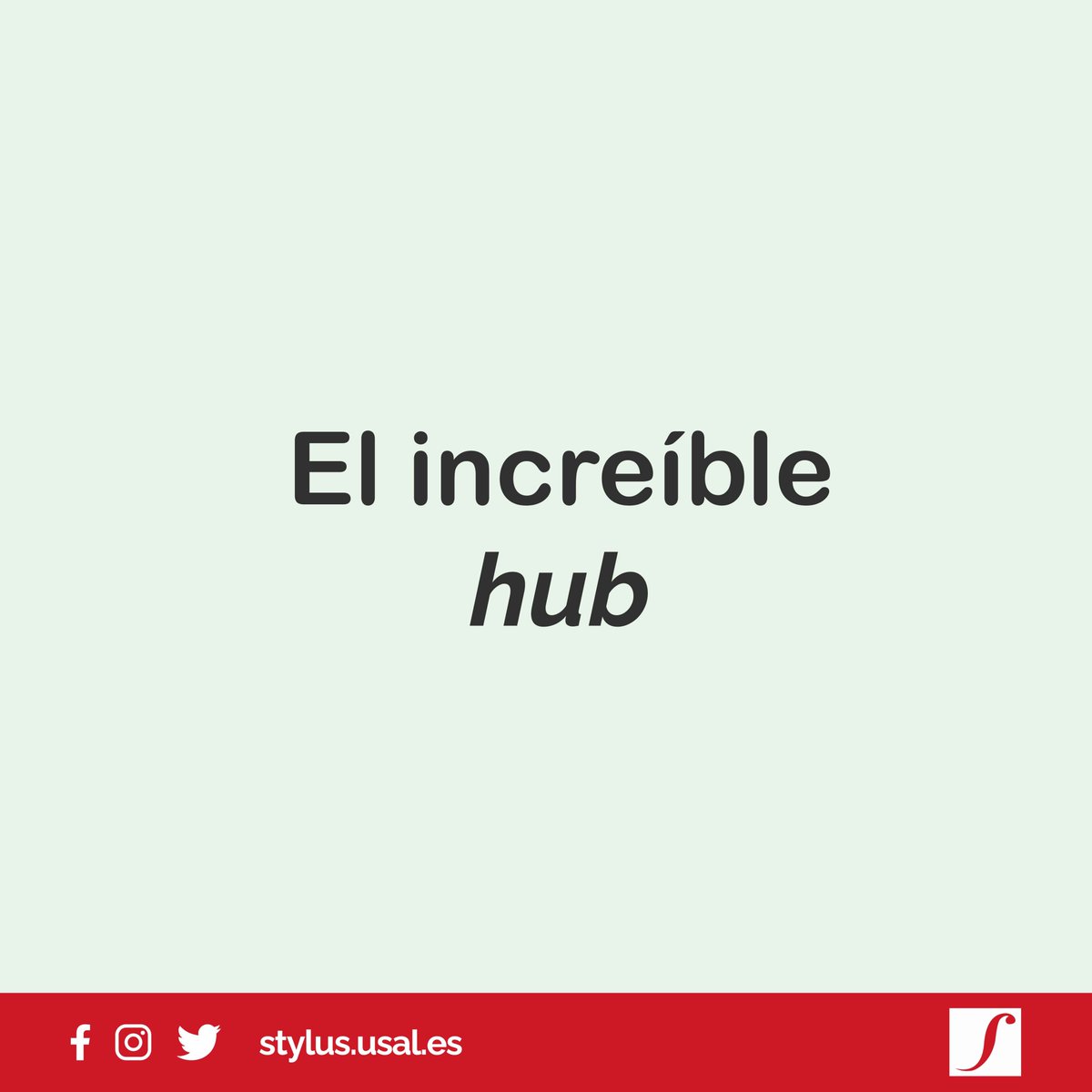 Hay anglicismos que se ponen de moda y se empiezan a usar a diestro y siniestro sin razón y sin control. Esto está sucediendo con ℎ𝑢𝑏, que en inglés viene a significar algo así como ‘centro de actividad’, ‘punto de concentración’, ‘eje comercial’… 

stylus.usal.es/sugerencia/el-…