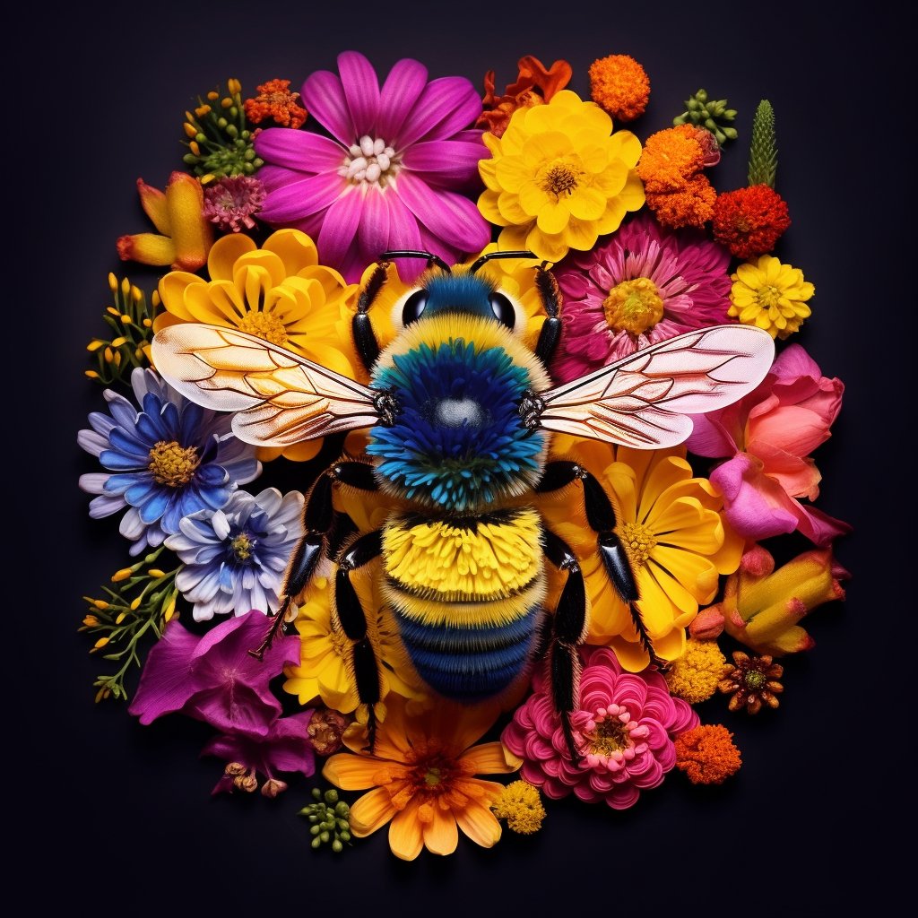 🌈 Bees: Nature’s Artists 🌈

 Bees paint our world in vibrant colors, one flower at a time. Their work is a masterpiece of nature, creating canvases of floral splendor. 

#BeesAsArtists #FloralMasterpiece