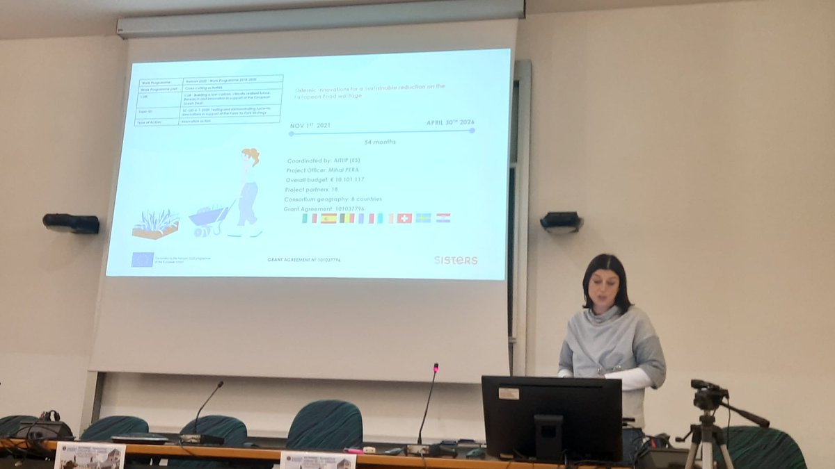 sisters_eu's tweet photo. Last week, Isabella Endrizzi from @fondazionemach, SISTERS partners 👉 presented the @sisters_eu project at the finale #BROWNBIN project meeting organized by the University of Trento. 🏫 https://t.co/TT0ad1oipQ
📌https://t.co/Zzvfmrqa7Y https://t.co/Tz1VIC2dCl