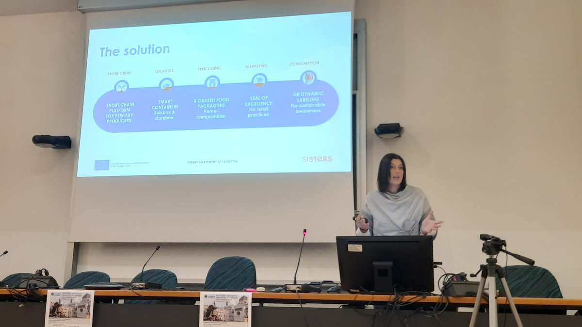 sisters_eu's tweet photo. Last week, Isabella Endrizzi from @fondazionemach, SISTERS partners 👉 presented the @sisters_eu project at the finale #BROWNBIN project meeting organized by the University of Trento. 🏫 https://t.co/TT0ad1oipQ
📌https://t.co/Zzvfmrqa7Y https://t.co/Tz1VIC2dCl