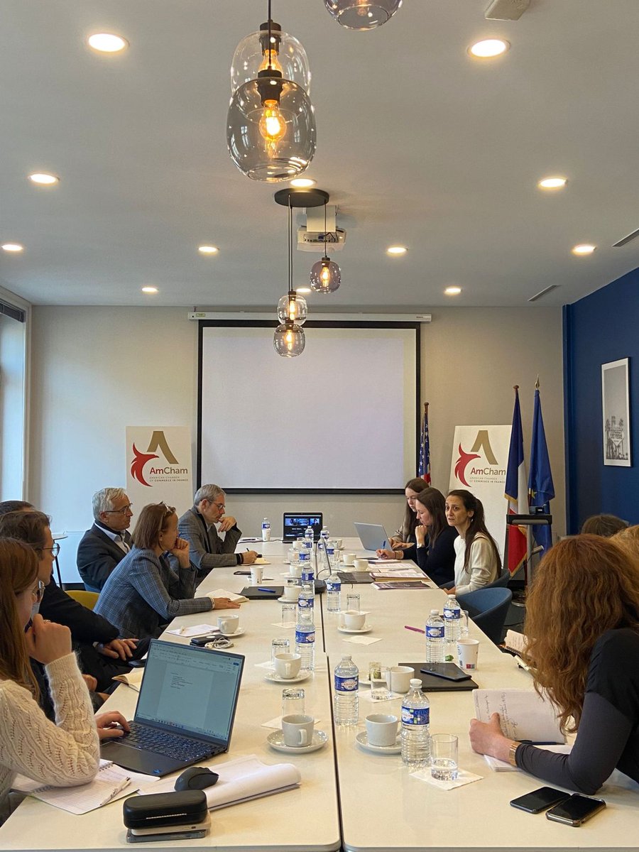 amchamfrance's tweet photo. #AmChamWorkingSession #RechercheInnovation
👥 Mercredi dernier, l'AmCham organisait une nouvelle session de travail autour de Naomi Peres, Directrice de cabinet de Sylvie Retailleau, Ministre en charge de l’Enseignement supérieur et de la Recherche. https://t.co/HhH9HNxcM5
