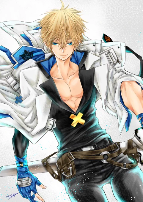 【GUILTY GEAR STRIVE / KY-KISKE】先日ポストしたカイを手直ししました表情が少し柔らかくなったはず 
