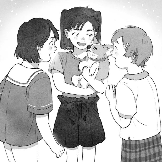 「アンジェルマン症候群」という障がいを持つ女の子ほのかちゃんと、その妹さやかちゃんの姉妹の物語です。
ほのかちゃんのチャームポイントで物語のキーワードでもある「笑顔」を魅力的に伝えられるよう、一枚一枚描かせていただきました。
お見かけの際はぜひお手に取ってみてください! 