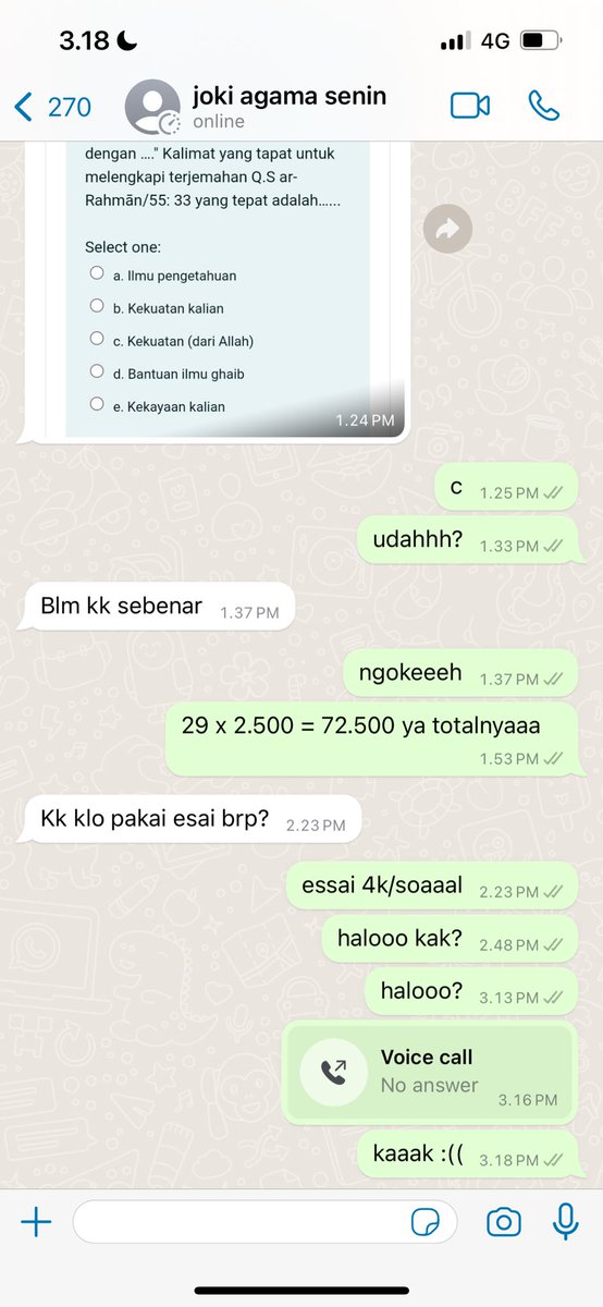 PENIPU JOKI TUGAS ANJGGG BE FUCKING FOR REAL 😭😭😭 

+62 858-4063-9715

#zonauang
