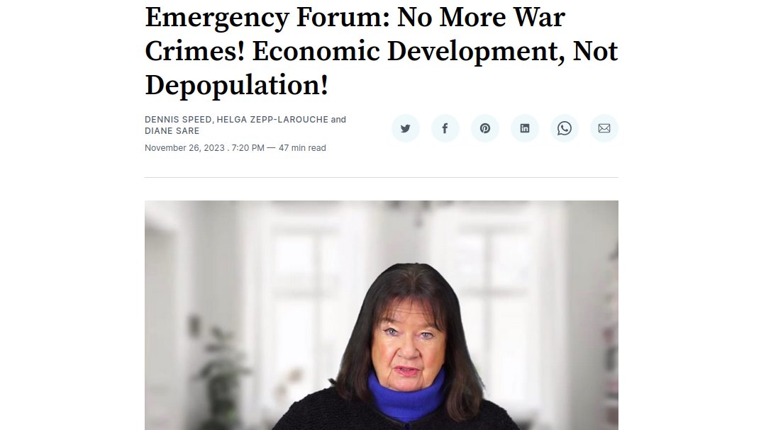 Emergency Forum: No More War Crimes! Economic Development, Not Depopulation!