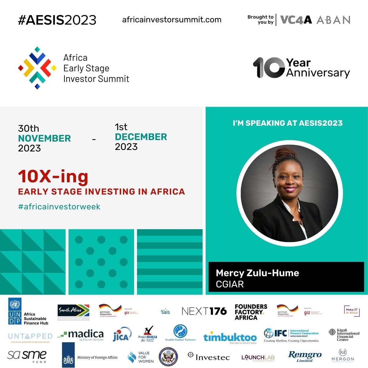 mercy_fz's tweet photo. Exciting week ahead #AESIS2023. Looking forward to sharing insights on investing sustainably in #climate-smart #agriculture. If you're attending and would like to connect, drop me a message. https://t.co/hmldHCwqqz