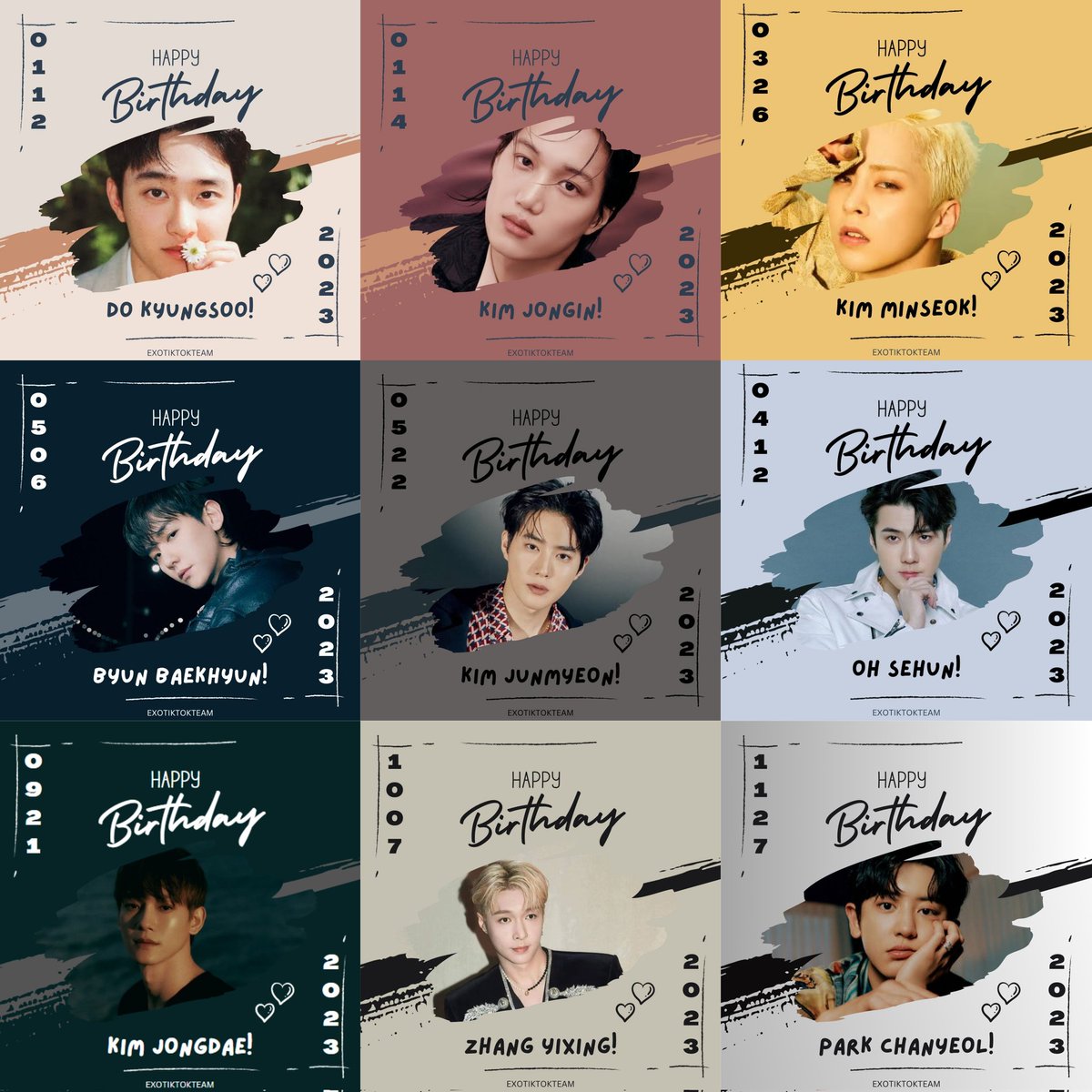 EXOtiktokteam's tweet photo. 9/9 🥂 It was nice celebrating your birthday's this year! Wishing you all nothing but the best in life! Let's continue to celebrate your birthday's next year, together with EXO-Ls! EXO, always choose to be happy and always do what you want. We will always support you. ✨ https://t.co/JiIpO36okU